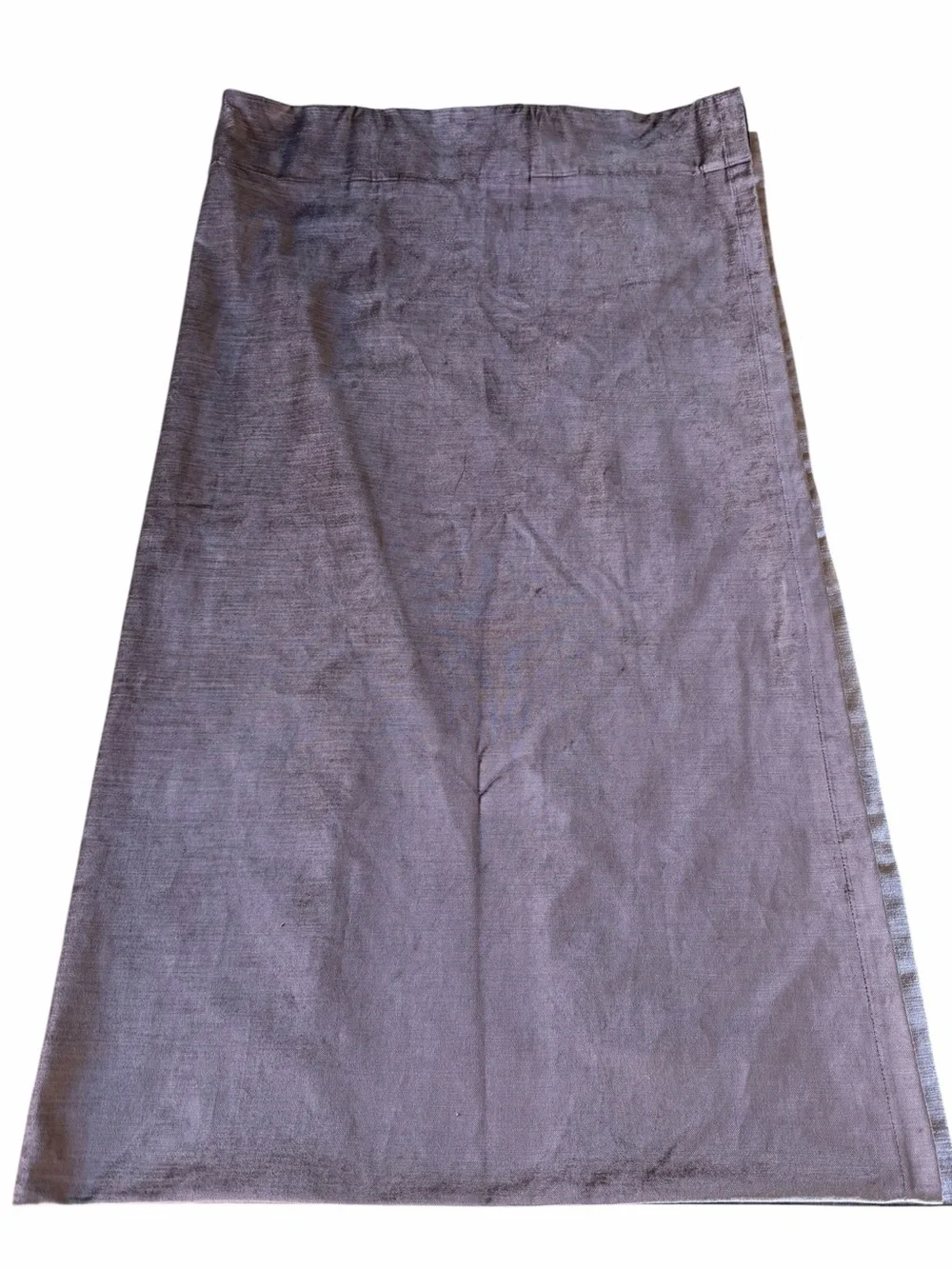 West Elm Velvet Luster 2-Piece Drape Set Purple Unlined Cotton Blend 48x84 GUC